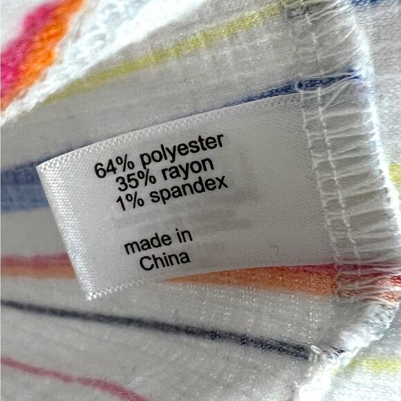 Lane Bryant Relaxed Cap Sleeve Notch Neck Textured Top 0133 - Picture 5 of 9